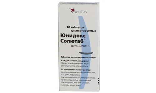 Показания к применению препарата Юнидокс Солютаб: тонзиллит, отит