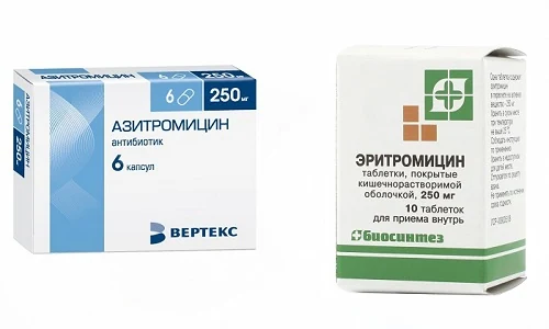 Эритромицин и Азитромицин - антибактериальные препараты, имеющие широкий спектр действия