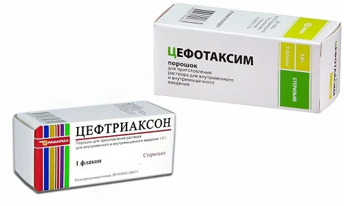 При лечении инфекционных заболеваний используются антибиотики цефалоспорины третьего поколения - Цефтриаксон и Цефотаксим