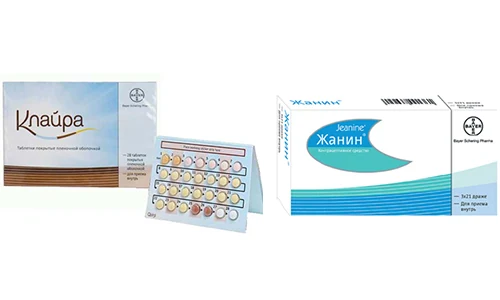 Клайра и Жанин являются пероральными контрацептивами, выпускающимися в виде таблеток