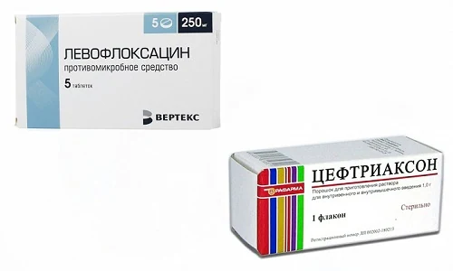 Левофлоксацин и Цефтриаксон - антибиотики широко спектра действия